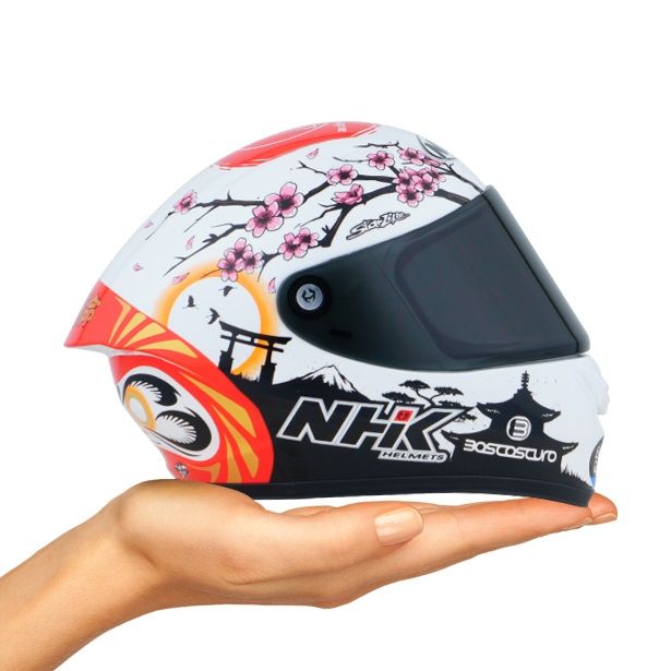 NHK GP R TECH MINI HELMET SKALA 1:8 - ALONSO LOPEZ # 12